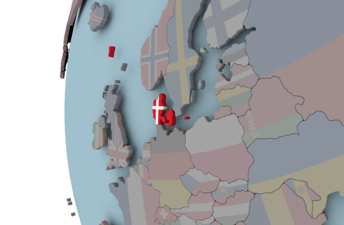 Danmark på verdenskort